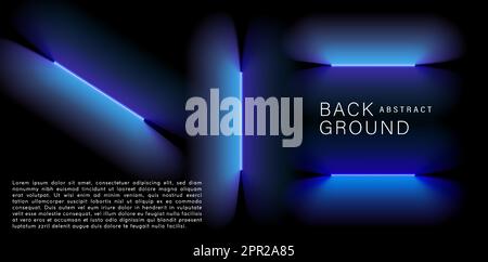 illustration d'arrière-plans d'art vecteur avec des lumières lumineuses pour la publicité d'entreprise agence d'affaires ads marketing de campagne, film vidéo animation image écran, concept de pages d'arrivée, en-tête de webs Illustration de Vecteur