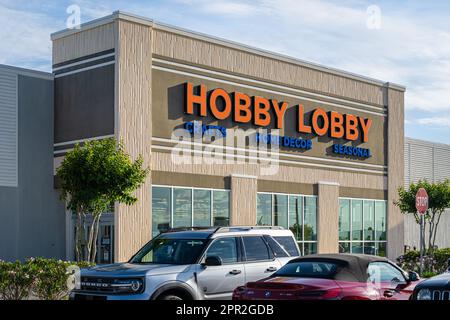 Magasin de lobby Hobby à Daytona Beach, Floride. (ÉTATS-UNIS) Banque D'Images