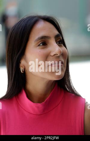 Mexico, Mexique. 25th avril 2023. Diana Flores, capitaine de l'équipe de football du drapeau mexicain au Sénat à Mexico. Sur 25 avril 2023 à Mexico, Mexique (Credit image: © Luis Barron/eyepix via ZUMA Press Wire) USAGE ÉDITORIAL SEULEMENT! Non destiné À un usage commercial ! Banque D'Images