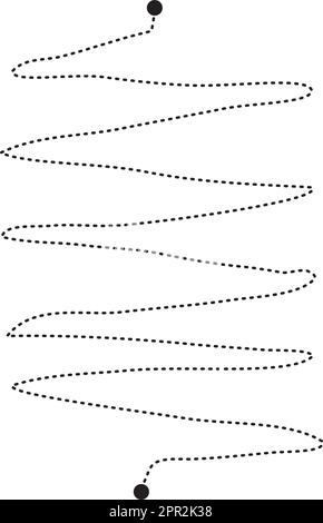 Préécriture de lignes de tracé et de formes de courbes pour les enfants d'âge préscolaire, de maternelle et de Montessori activités en illustration vectorielle Illustration de Vecteur