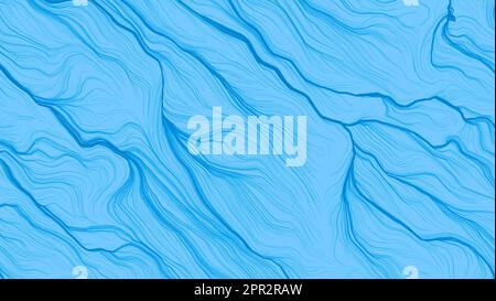 Arrière-plan du concept abstrait bleu. Design d'art numérique. Toile de fond à rayures modernes. Rayures ondulées de couleur violet et bleu clair sur texture pastel. Banque D'Images