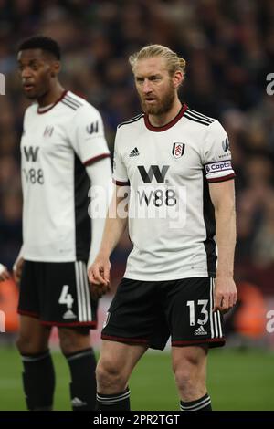 Birmingham, Royaume-Uni. 25th avril 2023. Tim REAM (F) au match Aston Villa contre Fulham EPL, à Villa Park, Birmingham, Royaume-Uni, le 25th avril 2023. Crédit : Paul Marriott/Alay Live News Banque D'Images