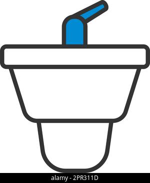 Icône bidet Illustration de Vecteur