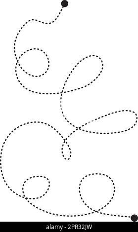 Préécriture de lignes de tracé et de formes de courbes pour les enfants d'âge préscolaire, de maternelle et de Montessori activités en illustration vectorielle Illustration de Vecteur