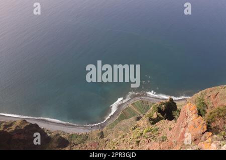 Vue depuis les falaises de Cabo Girao sur Madère Banque D'Images