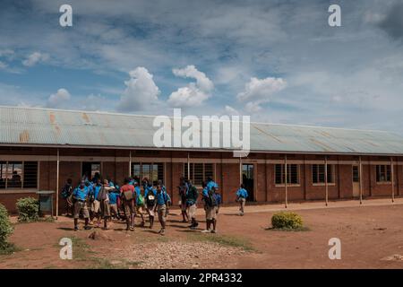 Images des écoles rurales Rwanda Banque D'Images