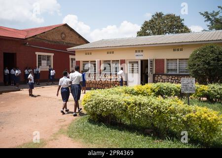 Images des écoles rurales Rwanda Banque D'Images