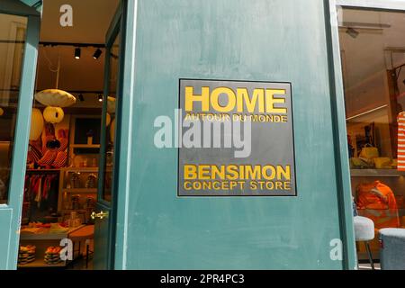 Bensimon concept Store, boutique dans le Marais, Paris, France. Banque D'Images