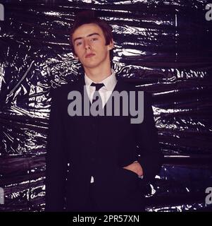 Paul Weller de The Jam photographié dans un studio de Londres en 1980 Banque D'Images