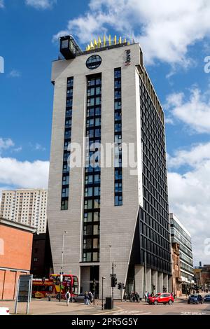 Bâtiment de logement étudiant de Novel Bridle Works, Cathedral Street, Glasgow, Écosse, Royaume-Uni, Europe Banque D'Images