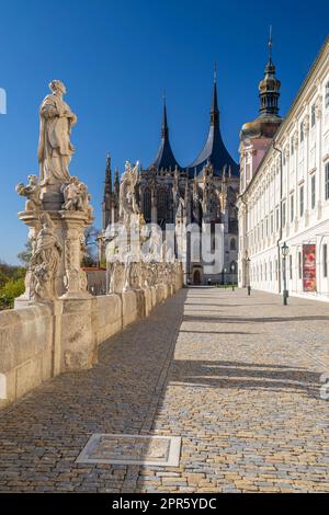 Eglise Sainte-Barbara à Kutna Hora, site de l'UNESCO, République tchèque Banque D'Images