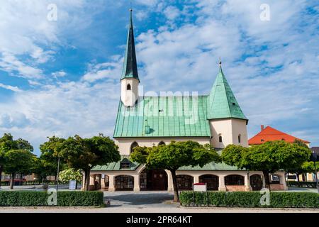 Célèbre lieu de pèlerinage Chapelle de grâce (Gnadenkapelle) à Altötting dans l'État de Bavière en Allemagne Banque D'Images