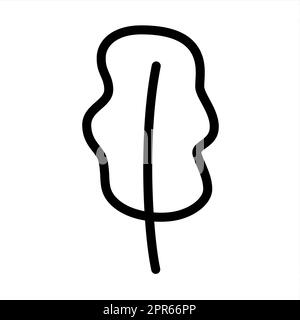 Fleur Doodle main dessinée avec une ligne noire isolée sur fond blanc. Élément de design graphique pour invitation de mariage, carte d'anniversaire, douche de bébé, Vale Banque D'Images