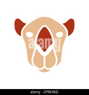 Icône de glyphe de chameau. Symbole vecteur tête d'animal. Panneau Agriculture. Symbole graphique pour la conception de votre site Web, votre logo, votre application, votre interface utilisateur. EPS10. Banque D'Images