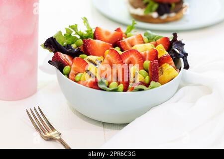 Salade de fruits frais Banque D'Images