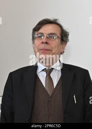 Milan, . 26th avril 2023. Milan, Italie Elio Franzini a étudié le recteur de l'Université d'État de Milan Credit: Independent photo Agency/Alay Live News Banque D'Images