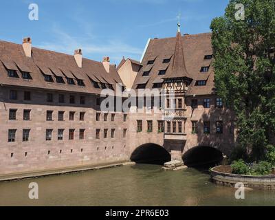 Hôpital Saint-Esprit à Nuremberg Banque D'Images