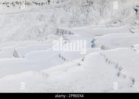 bains thermaux blancs naturels à pamukkale Banque D'Images