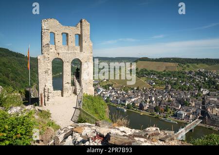 Château de Grevenburg, Traben Trarbach, Moselle, Allemagne Banque D'Images