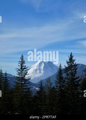Randonnée d'hiver à la montagne de Pleisenspitze, Tyrol, Autriche Banque D'Images