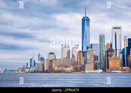 Vue épique sur la ville de New York Banque D'Images