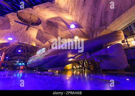 Sous-marin EML Lembit à l'intérieur du Musée maritime estonien. Ancien hangar d'hydravion au musée du port d'hydravion à Tallinn, Estonie. Banque D'Images