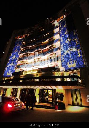 L'hôtel Dorchester de Londres est prêt pour le couronnement du roi Charles . C'est le seul hôtel de Londres qui est prêt et qui célèbre déjà 24/4/23 Banque D'Images