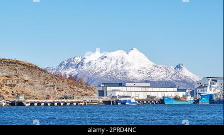 Photos de Norvège - Nordland, Nord du cercle polaire. La ville de Bodoe et ses environs, au nord du cercle polaire. Banque D'Images