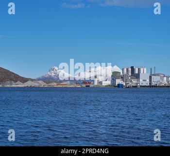 Photos de Norvège - Nordland, Nord du cercle polaire. La ville de Bodoe et ses environs, au nord du cercle polaire. Banque D'Images