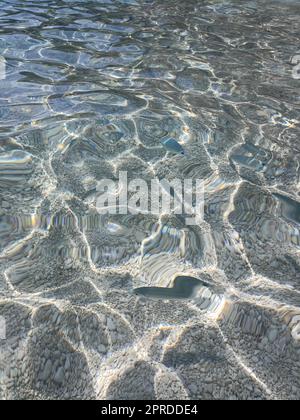 Poissons dans la mer de ​​Cala Mariolu Sardaigne Banque D'Images