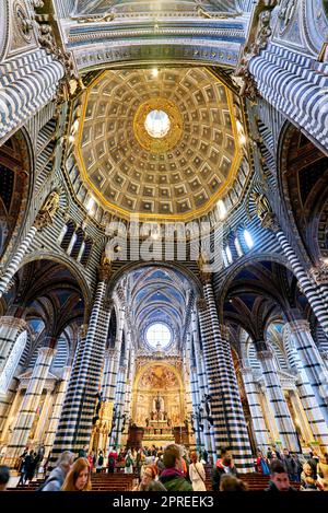 Sienne Toscane Italie. La cathédrale Banque D'Images