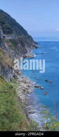 Les falaises de l'océan Chingshui sont les plus hautes falaises côtières de Taïwan Banque D'Images