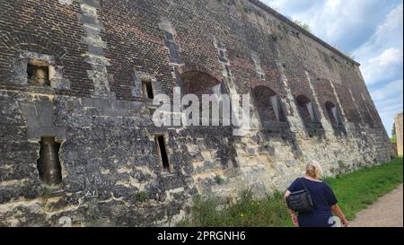 La Fortification, fort Saint Pierre au coucher du soleil. Maastricht. Pays-Bas. Banque D'Images