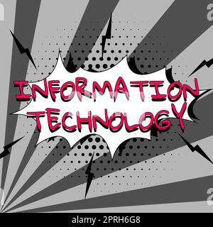 Panneau affichant technologie de l'information, Word for Use systèmes to Store récupérer transmettre Envoyer les données Banque D'Images
