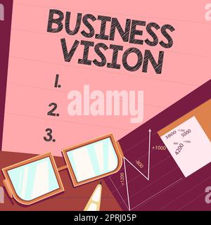 Légende conceptuelle Business VisionGrow votre entreprise à l'avenir en fonction de vos objectifs. Mot écrit sur développer votre entreprise à l'avenir en fonction de vos objectifs Banque D'Images