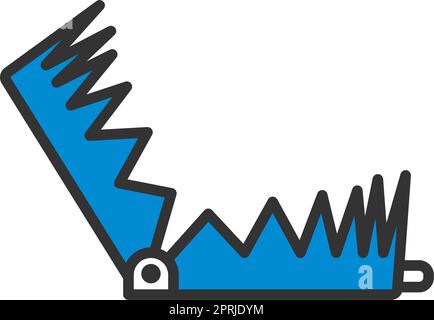 Icône du piège de chasse à l'ours Illustration de Vecteur