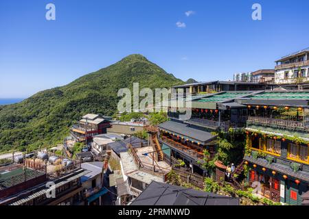 Jiufen, Taïwan 07 août 2022 : petit village de jiufen, Taïwan Banque D'Images