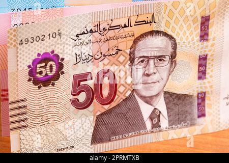 Monnaie tunisienne - nouvelle série de billets. Banque D'Images