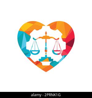 Concept de conception de logo vectoriel d'un cabinet de droit industriel. Cabinet d'avocats avec modèle de conception de logo d'engrenage. Illustration de Vecteur