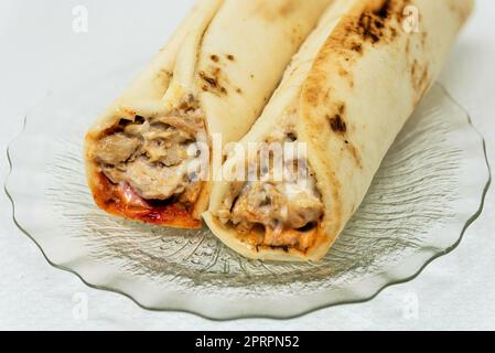 Shawarma de poulet Banque D'Images