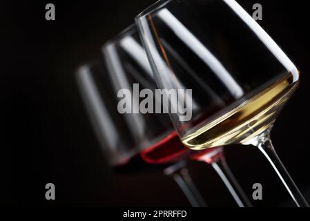 3 verre de vin Banque D'Images