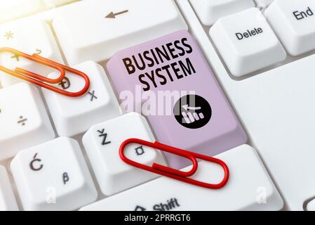 Écriture manuscrite Business SystemA méthode d'analyse de l'information des organisations. Aperçu de l'entreprise Méthode d'analyse de l'information des organisations Banque D'Images