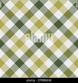 Motif sans couture. Cellule classique en diagonale. Couleur jaune et verte contrastante sur fond gris. Banque D'Images