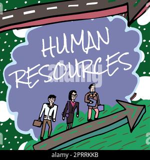 Signature manuscrite Ressources humainesLes personnes qui composent le personnel d'une organisation, Business présentent le spectacle qui constitue le personnel d'une Banque D'Images