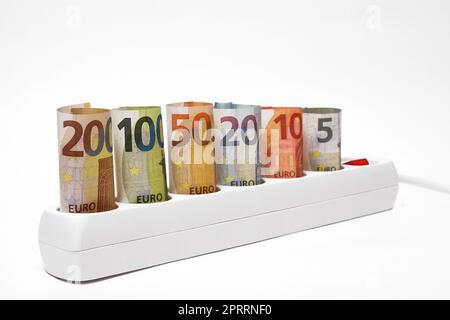 Augmentation du prix de l'électricité Banque D'Images