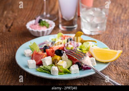 salade geek au fromage feta Banque D'Images