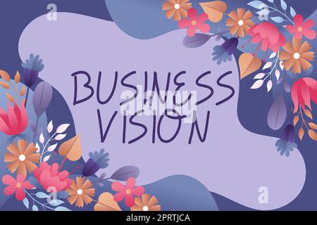 Légende conceptuelle Business VisionGrow votre entreprise à l'avenir en fonction de vos objectifs. Mot écrit sur développer votre entreprise à l'avenir en fonction de vos objectifs Banque D'Images