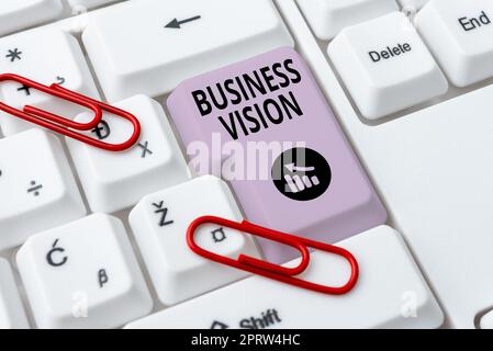 Légende conceptuelle Business VisionGrow votre entreprise à l'avenir en fonction de vos objectifs. Aperçu de l'entreprise développez votre entreprise à l'avenir en fonction de vos objectifs Banque D'Images