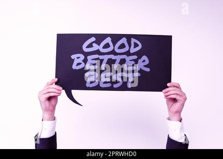 Affichage conceptuel le concept Perfect Fit, Business permet d'améliorer la qualité Excellence en matière d'amélioration Banque D'Images