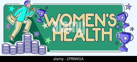 L'écriture affiche le texte les femmes est la santé physique conséquence des femmes éviter la maladie. Concept signification les femmes sont la conséquence de la santé physique éviter la maladie Banque D'Images